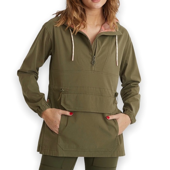 Marine Layer Tacoma Olive Green Anorak 